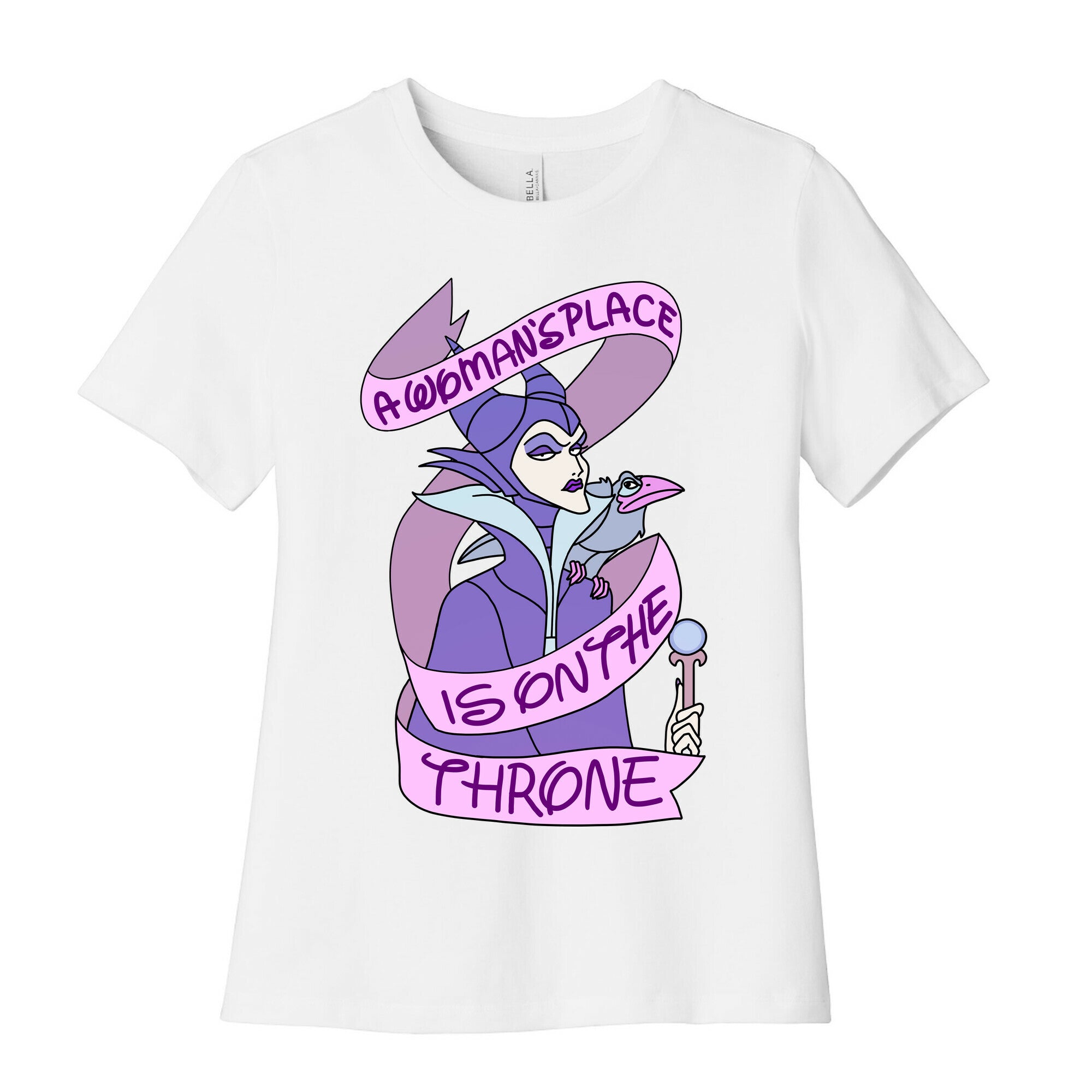 A Woman's Place Is On The Throne Women's Cotton Tee